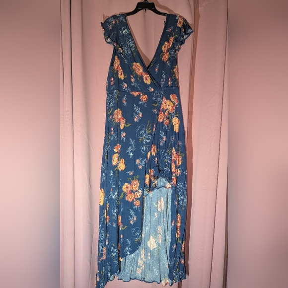 TORRID Maxi Gauze Floral Walk Through Dress 2x/18-20 - Picture 5 of 11